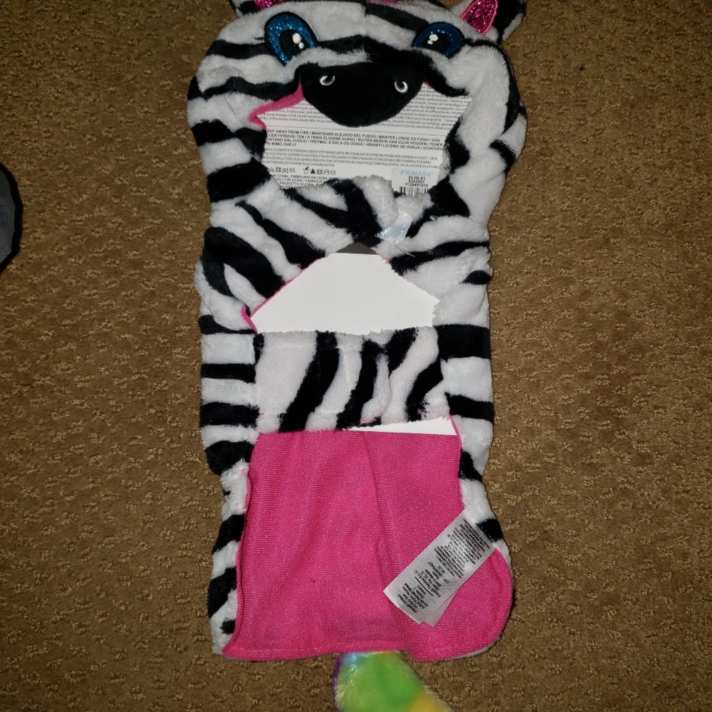 Pet Zebra Unicorn Costume. Condition is "New with